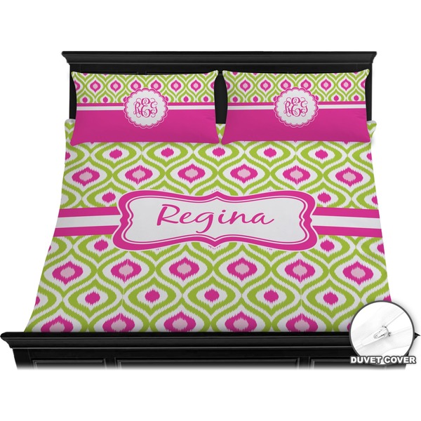 Ogee Ikat Bedding Set (King) - Duvet