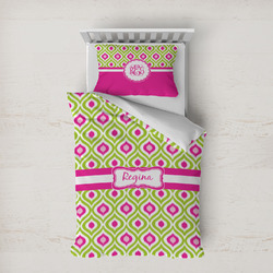 Ogee Ikat Duvet Cover Set - Twin XL (Personalized)