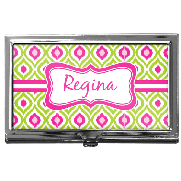 Custom Ogee Ikat Business Card Case