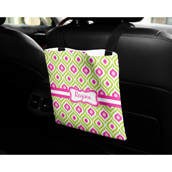 Ogee Ikat Car Bag - In Use