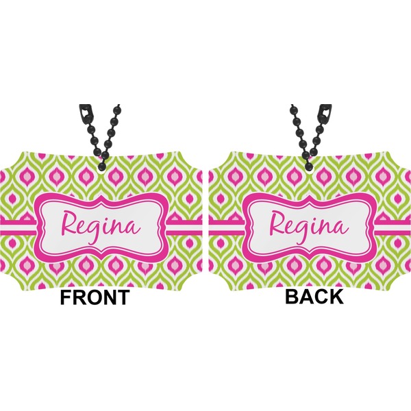 Ogee Ikat Car Ornament - Berlin (Approval)