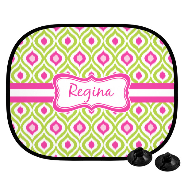 Custom Ogee Ikat Car Side Window Sun Shade (Personalized)