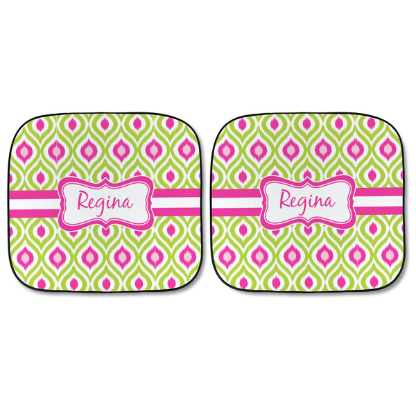Ogee Ikat Car Sun Shades - FRONT