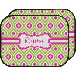 Ogee Ikat Car Floor Mats (Back Seat) (Personalized)