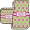 Ogee Ikat Car Floor Mats Set - 2 Front & 2 Back (Personalized)