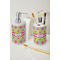 Ogee Ikat Ceramic Bathroom Accessories - LIFESTYLE (toothbrush holder & soap dispenser)