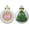 Ogee Ikat Ceramic Christmas Ornament - X-Mas Tree (APPROVAL)