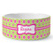 Ogee Ikat Ceramic Dog Bowl - Large (Personalized)