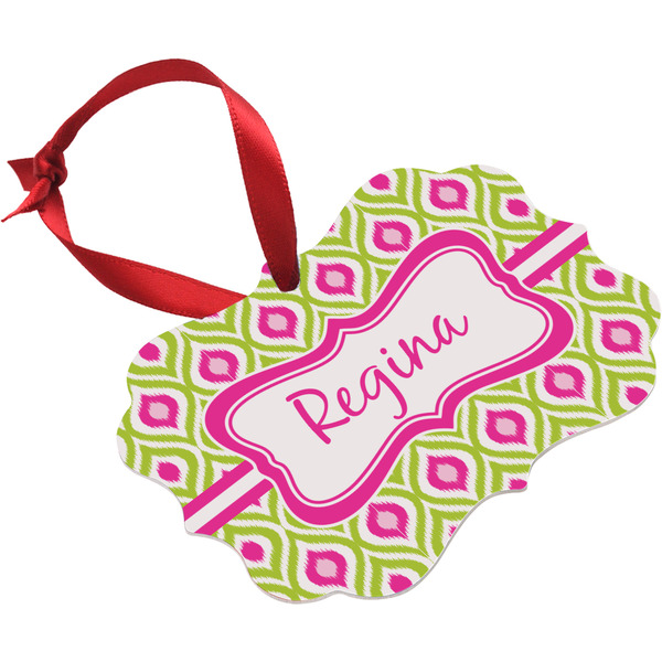 Ogee Ikat Christmas Ornament