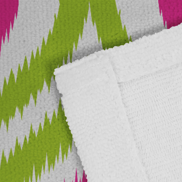 Ogee Ikat Close up of Fabric