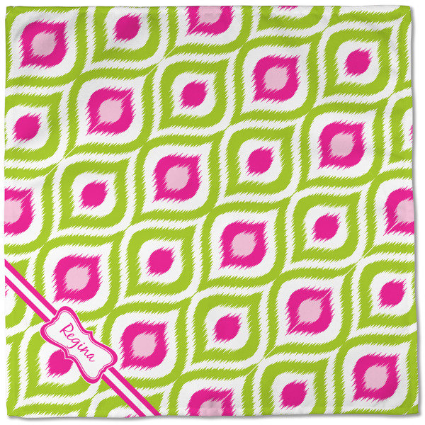 Ogee Ikat Cloth Napkins - Personalized Dinner (Full Open)