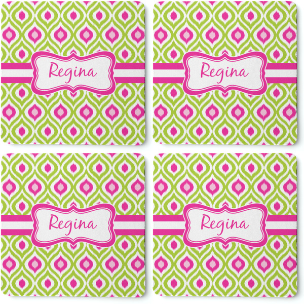 Ogee Ikat Coaster Rubber Back - Apvl