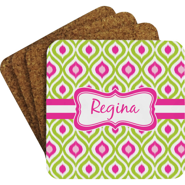 Ogee Ikat Coaster Set (Personalized)