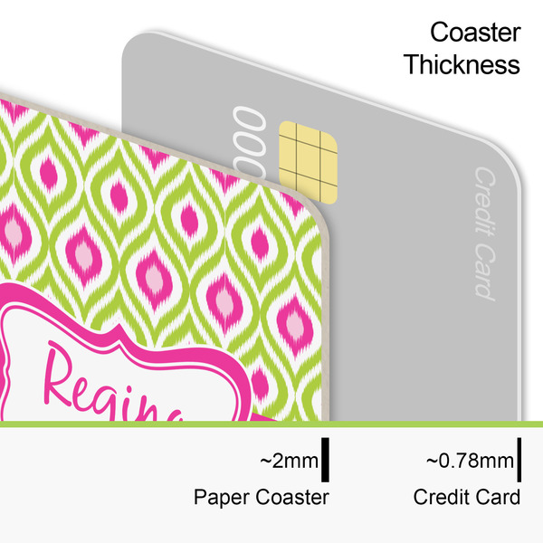 Ogee Ikat Coaster Thickness