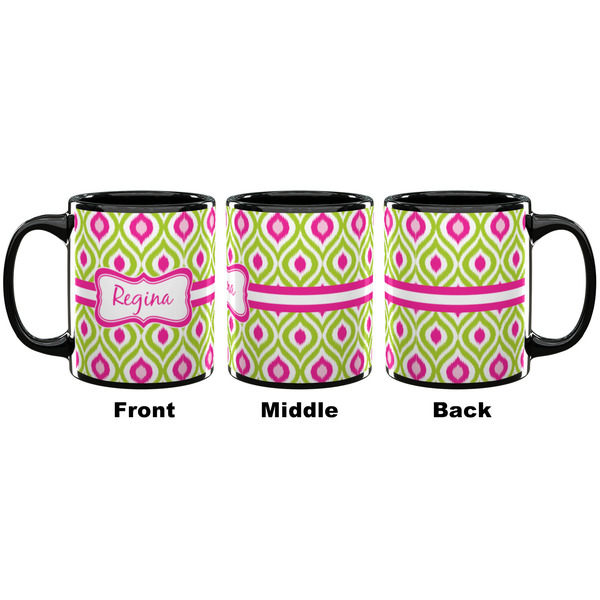 Ogee Ikat Coffee Mug - 11 oz - Black APPROVAL