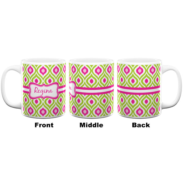 Ogee Ikat Coffee Mug - 11 oz - White APPROVAL