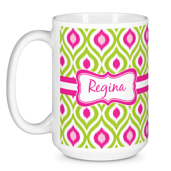 Ogee Ikat Coffee Mug - 15 oz - White