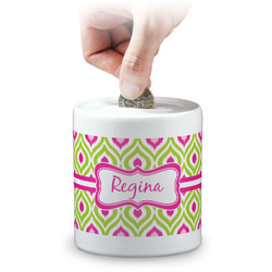 Ogee Ikat Coin Bank (Personalized)