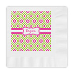 Ogee Ikat Embossed Decorative Napkins (Personalized)