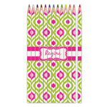 Ogee Ikat Colored Pencils (Personalized)