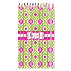 Ogee Ikat Colored Pencils (Personalized)