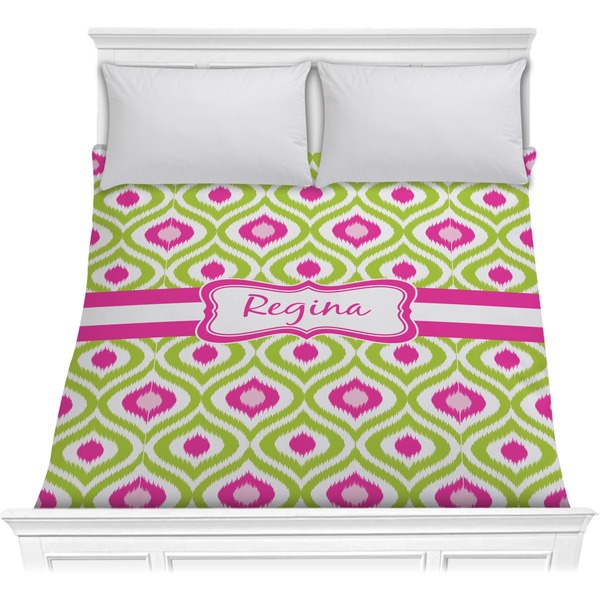 Custom Ogee Ikat Comforter - Full / Queen (Personalized)