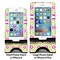Ogee Ikat Compare Phone Stand Sizes - with iPhones