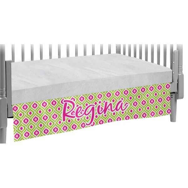Custom Ogee Ikat Crib Skirt (Personalized)