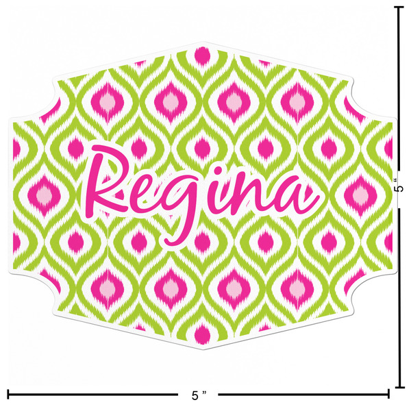 Ogee Ikat Custom Shape Iron On Patches - L - APPROVAL