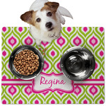 Ogee Ikat Dog Food Mat - Medium w/ Name or Text