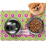 Ogee Ikat Dog Food Mat - Small w/ Name or Text