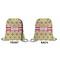 Ogee Ikat Drawstring Backpack Front & Back Small