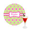 Ogee Ikat Drink Topper - Medium - Single with Drink