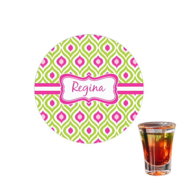 Custom Ogee Ikat Printed Drink Topper - 1.5" (Personalized)