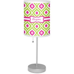 Ogee Ikat Lamp with Drum Shade (Personalized)