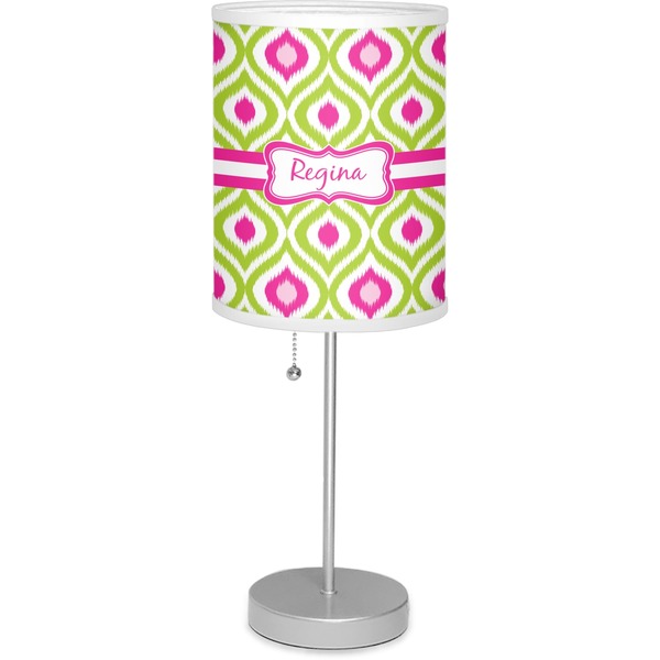 Custom Ogee Ikat Lamp with Drum Shade (Personalized)