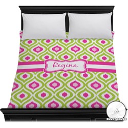 Ogee Ikat Duvet Cover - Full / Queen (Personalized)