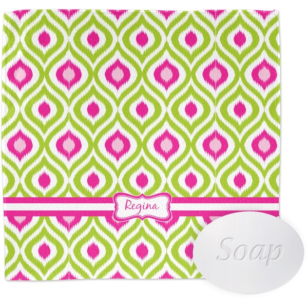 Ogee Ikat Wash Cloth with soap