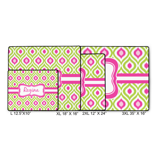 Ogee Ikat Gaming Mats - SIZE CHART