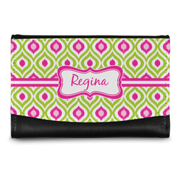 Ogee Ikat Genuine Leather Women's Wallet - Small (Personalized)