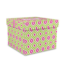 Ogee Ikat Gift Box with Lid - Canvas Wrapped - Medium (Personalized)
