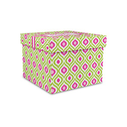 Ogee Ikat Gift Box with Lid - Canvas Wrapped - Small (Personalized)