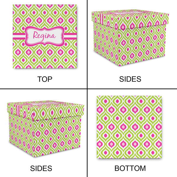 Ogee Ikat Gift Boxes with Lid - Canvas Wrapped - XX-Large - Approval
