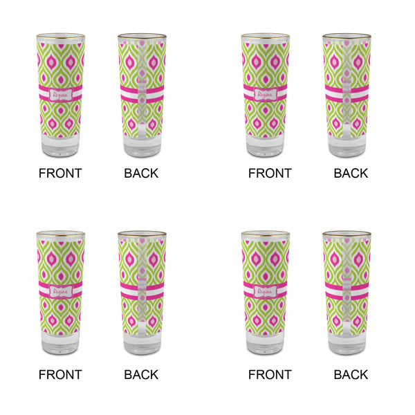 Ogee Ikat Glass Shot Glass - 2 oz - Set of 4 - APPROVAL