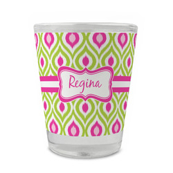 Ogee Ikat Glass Shot Glass - 1.5 oz - Set of 4 (Personalized)