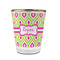 Ogee Ikat Glass Shot Glass - 1.5 oz - with Gold Rim - Set of 4 (Personalized)