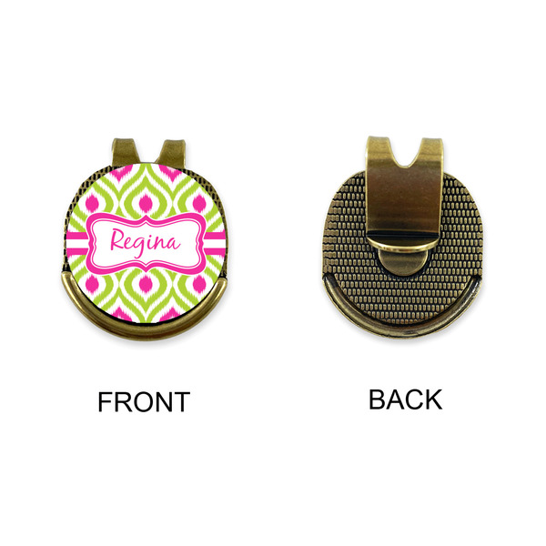 Ogee Ikat Golf Ball Hat Clip Marker - Apvl - GOLD