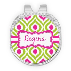 Ogee Ikat Golf Ball Marker - Hat Clip - Silver