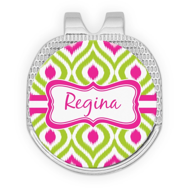 Ogee Ikat Golf Ball Hat Marker Hat Clip