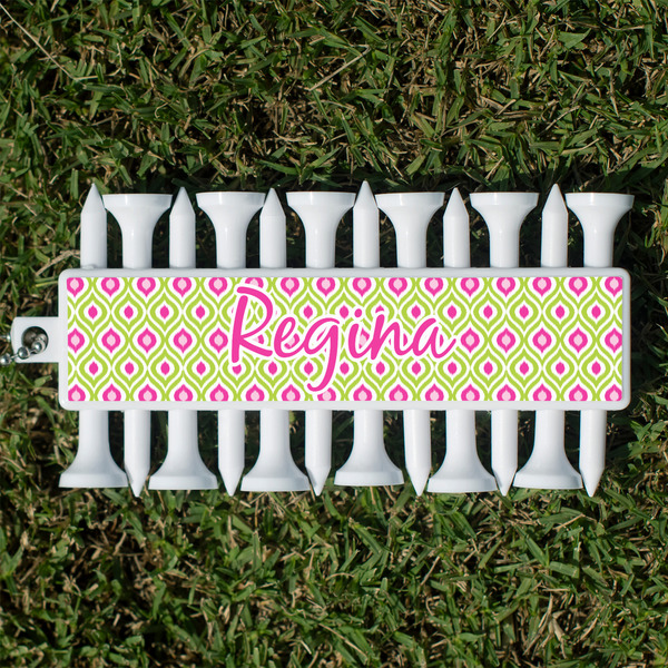 Custom Ogee Ikat Golf Tees & Ball Markers Set (Personalized)